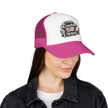 Trucker Hat — I Came, I Cracked, I Mahjed