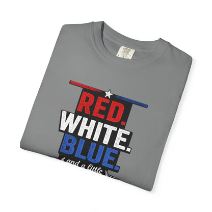 Red, White, Blue and a Little Viking T-Shirt — USA & Norway Soccer Fan Tee