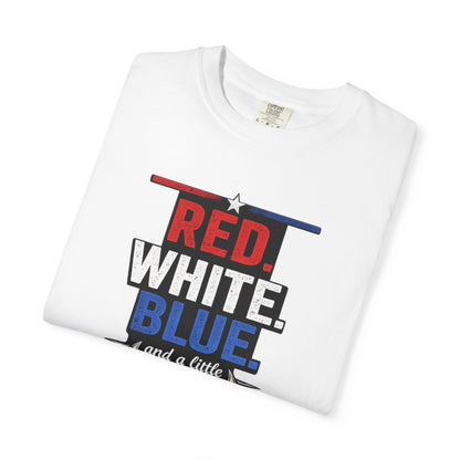 Red, White, Blue and a Little Viking T-Shirt — USA & Norway Soccer Fan Tee