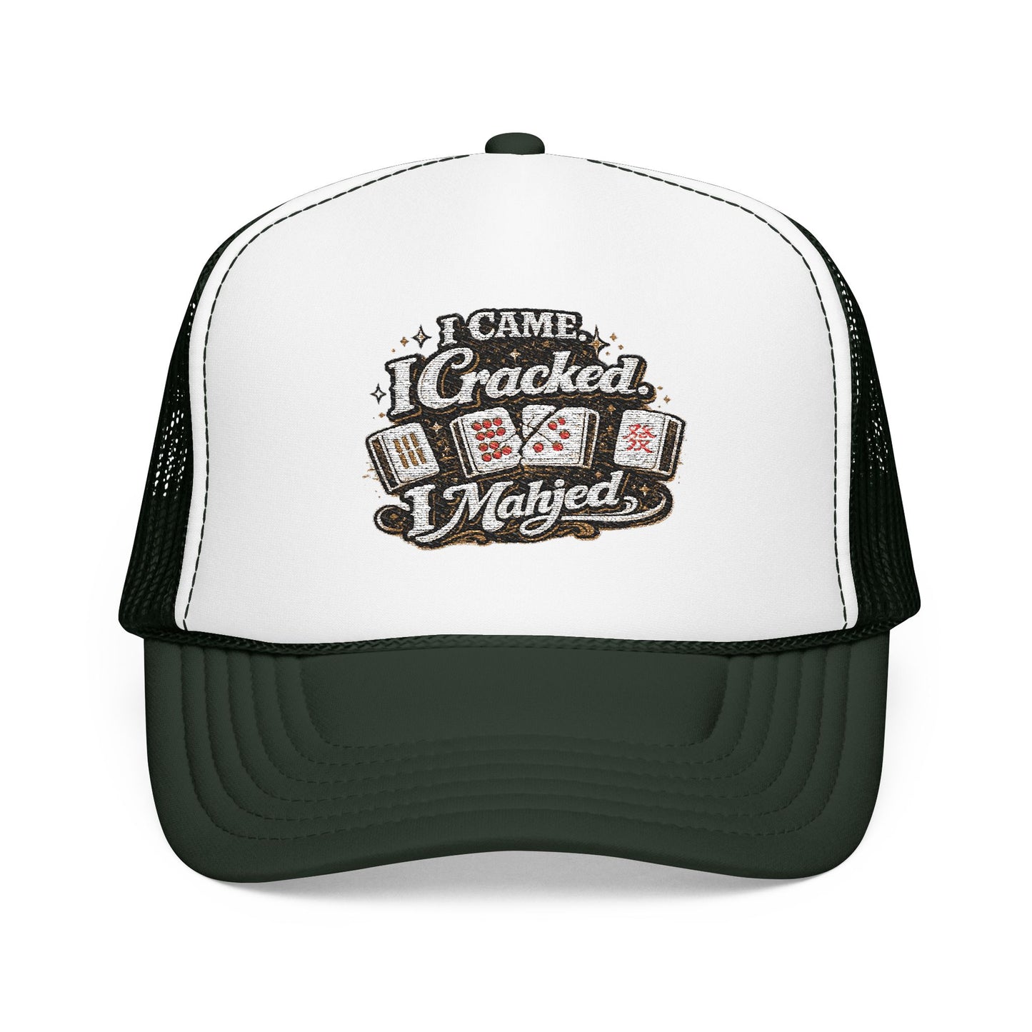 Trucker Hat — I Came, I Cracked, I Mahjed