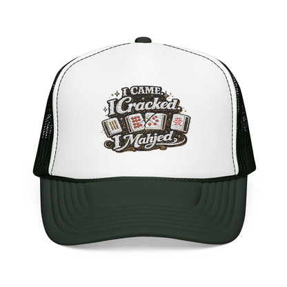 Trucker Hat — I Came, I Cracked, I Mahjed
