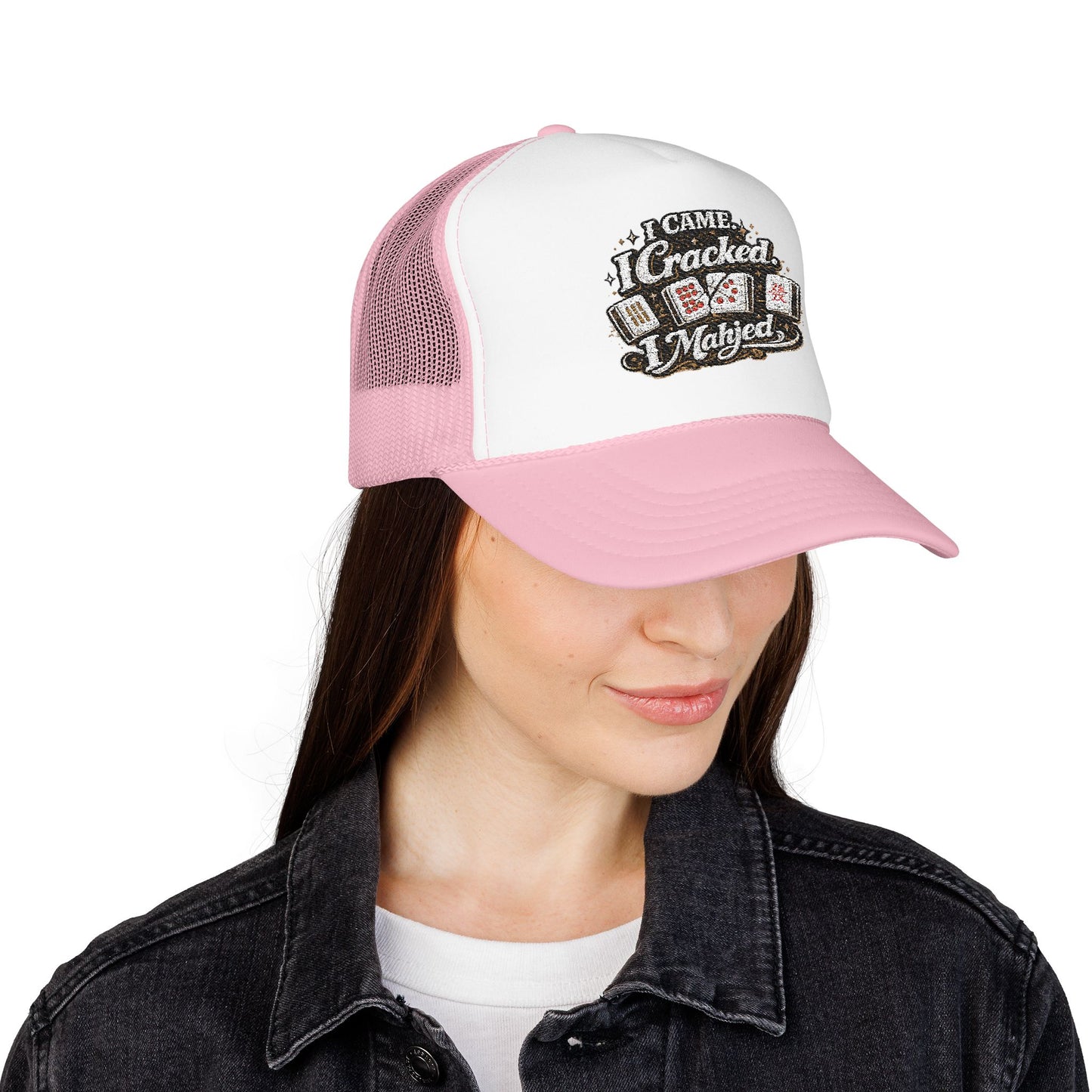 Trucker Hat — I Came, I Cracked, I Mahjed