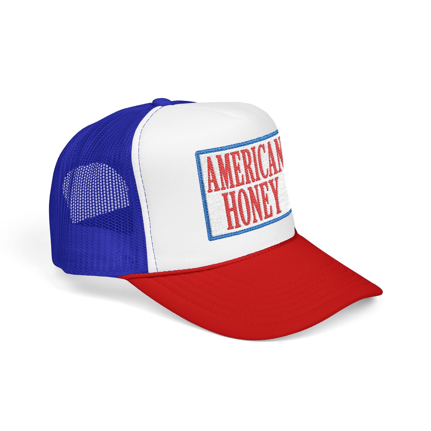 American Honey Trucker Hat - Retro Patriotic Foam Front Cap