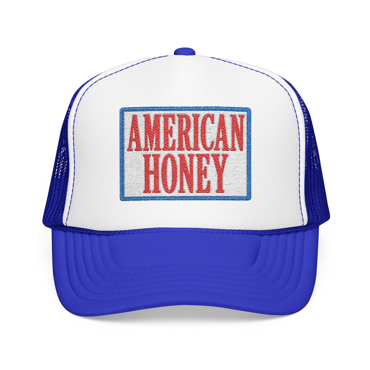 American Honey Trucker Hat - Retro Patriotic Foam Front Cap