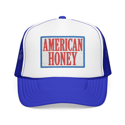 American Honey Trucker Hat - Retro Patriotic Foam Front Cap