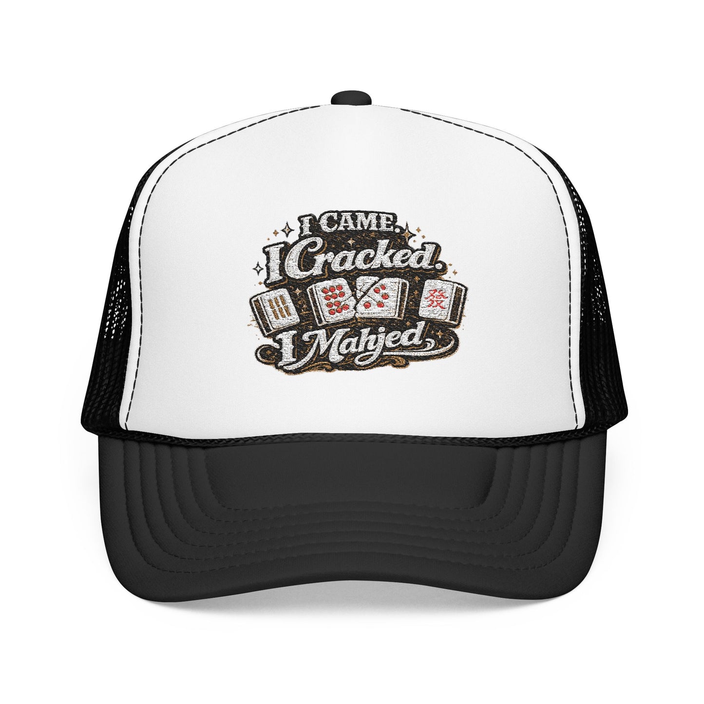 Trucker Hat — I Came, I Cracked, I Mahjed