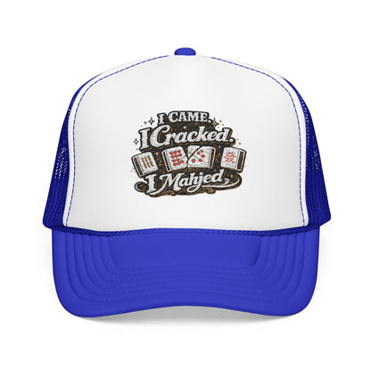 Trucker Hat — I Came, I Cracked, I Mahjed