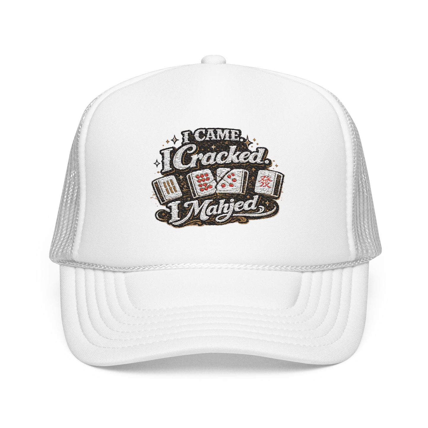 Trucker Hat — I Came, I Cracked, I Mahjed