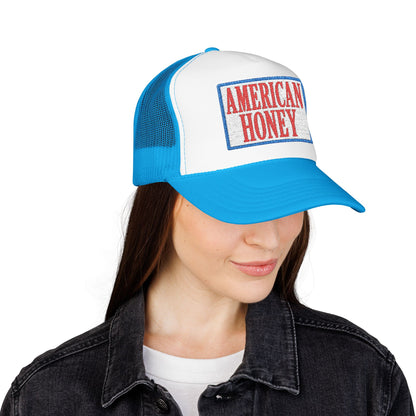 American Honey Trucker Hat - Retro Patriotic Foam Front Cap