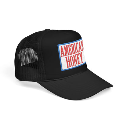 American Honey Trucker Hat - Retro Patriotic Foam Front Cap