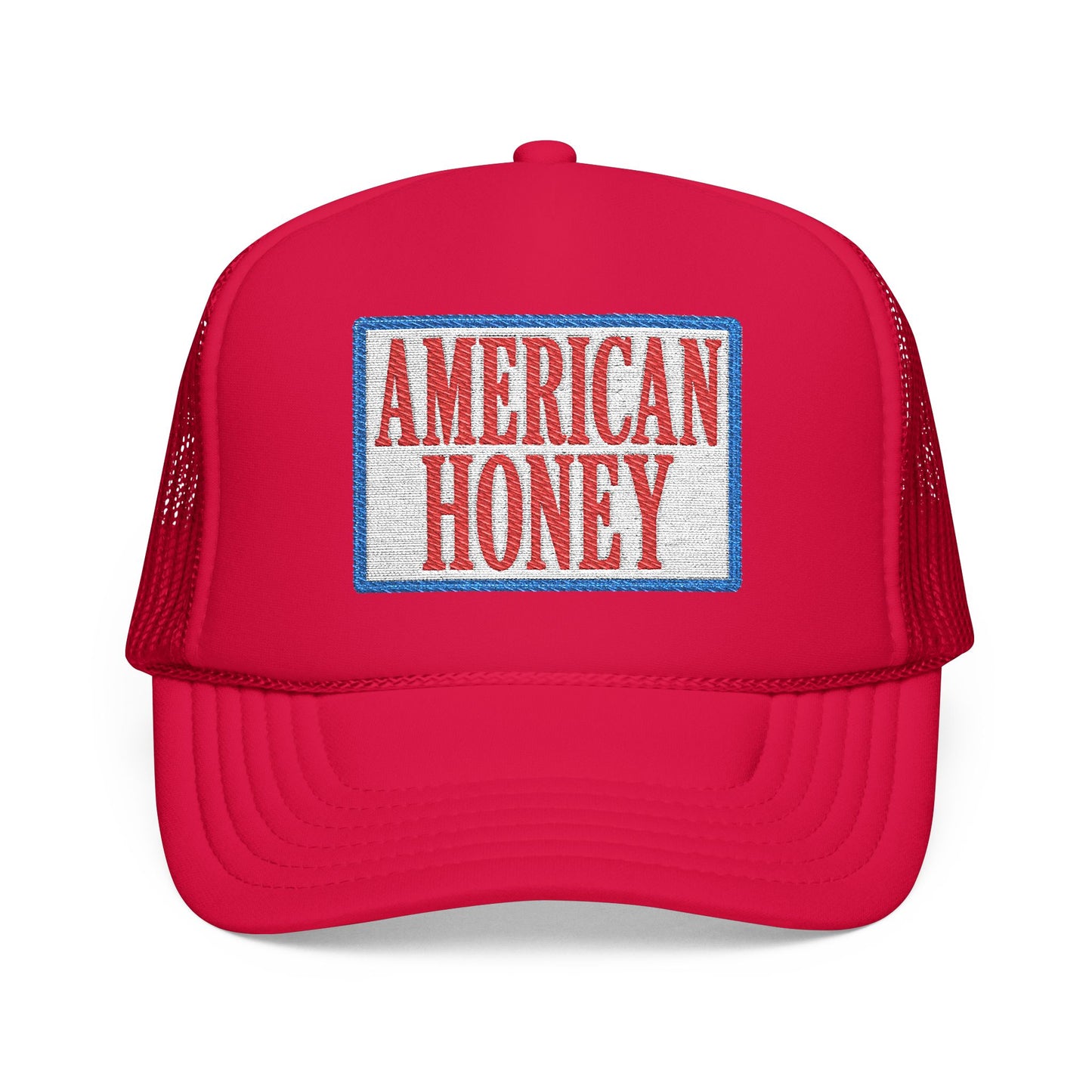American Honey Trucker Hat - Retro Patriotic Foam Front Cap