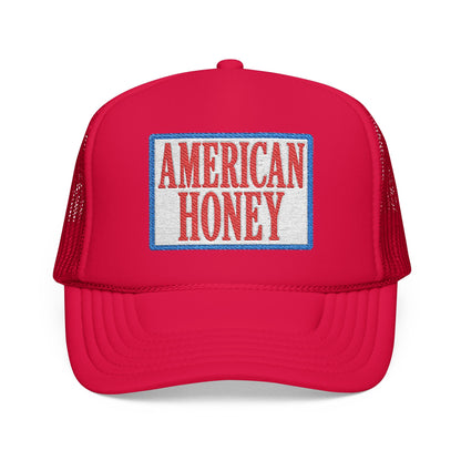 American Honey Trucker Hat - Retro Patriotic Foam Front Cap