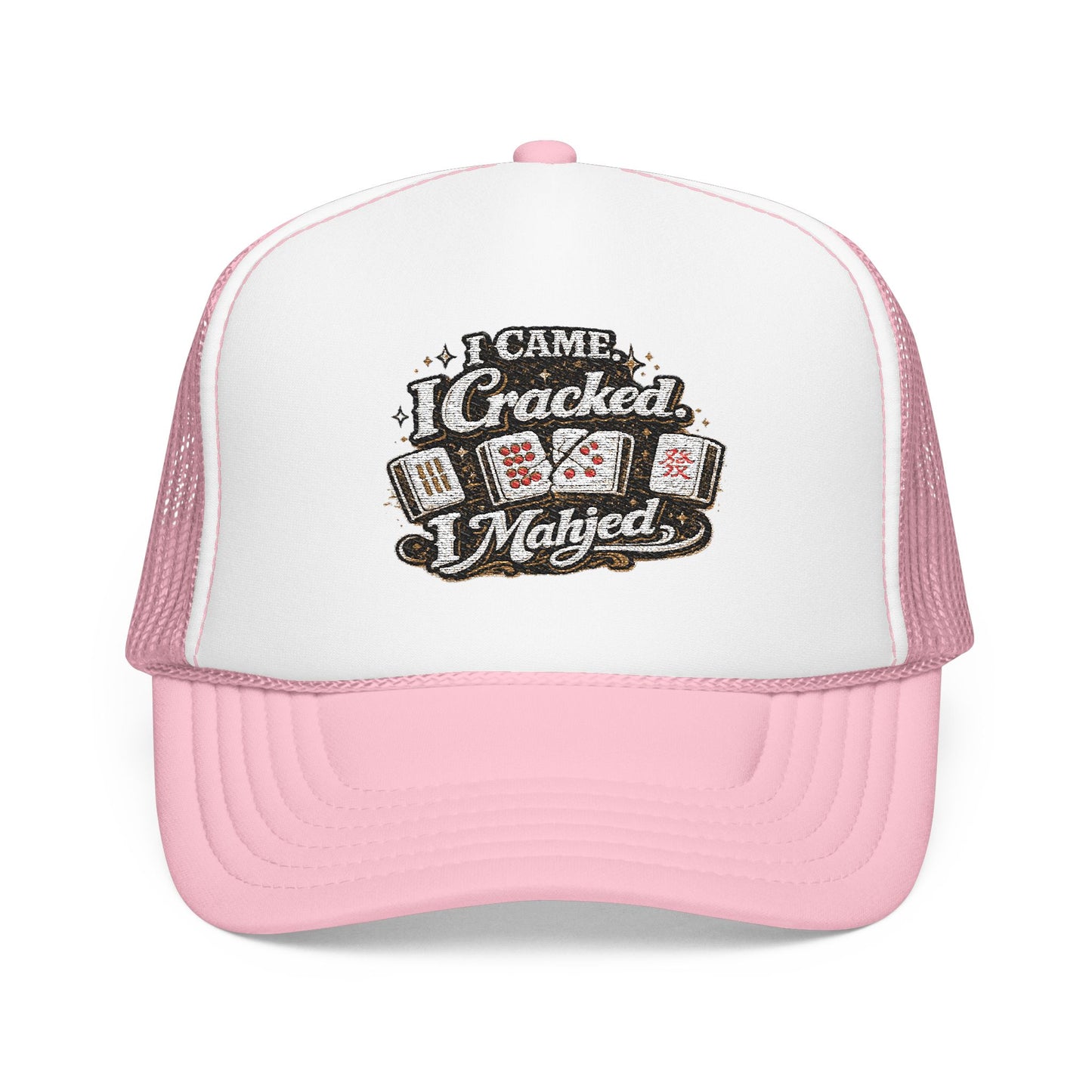 Trucker Hat — I Came, I Cracked, I Mahjed