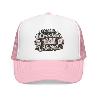 Trucker Hat — I Came, I Cracked, I Mahjed
