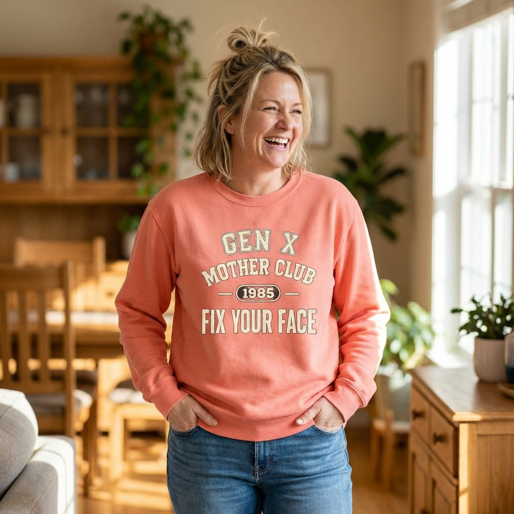 Gen X Mother Club ™ 1985 "Fix Your Face" Sweatshirt