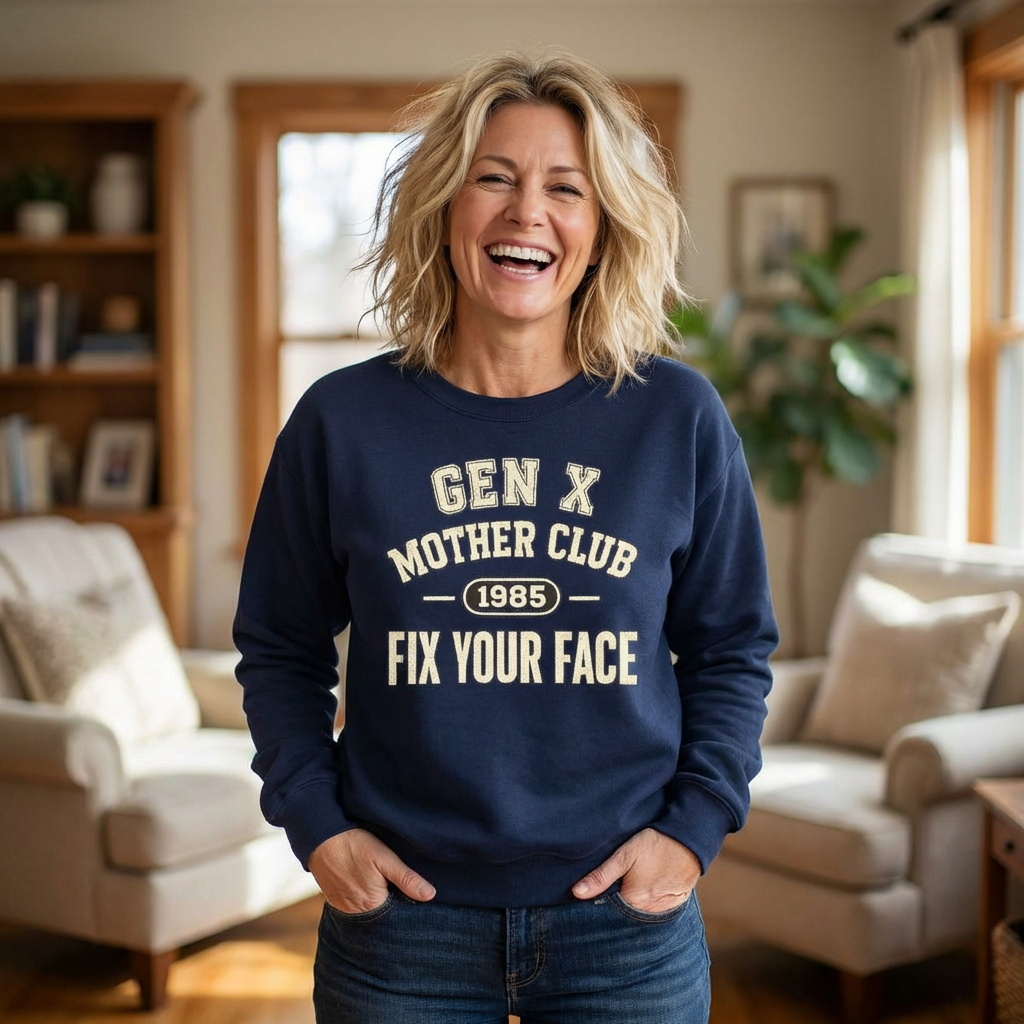 Gen X Mother Club ™ 1985 "Fix Your Face" Sweatshirt