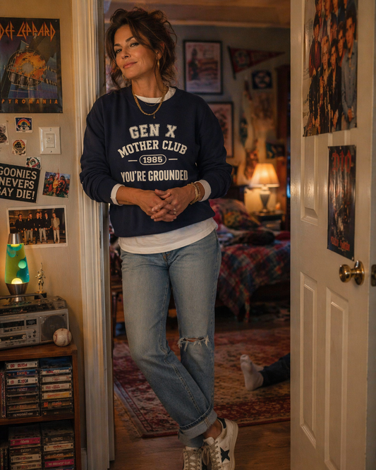 Gen X Mother Club ™ Sweatshirt – "You're Grounded" Retro 1985 Crewneck