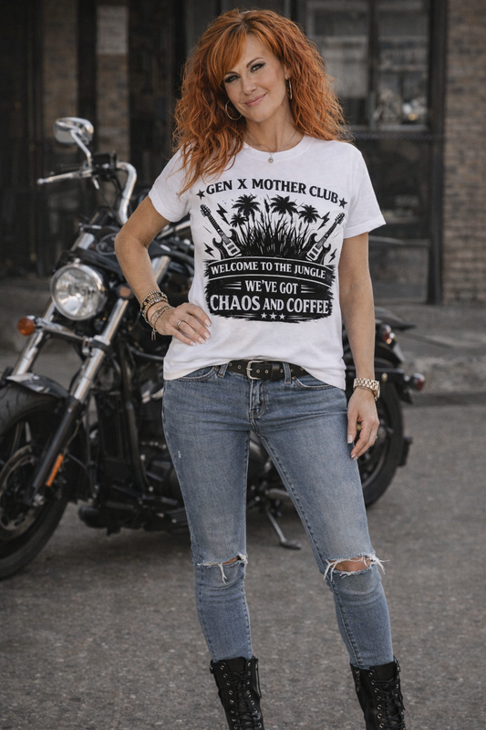 Gen X Mother Club ™ T-Shirt — Welcome To The Jungle - Graphic Tee