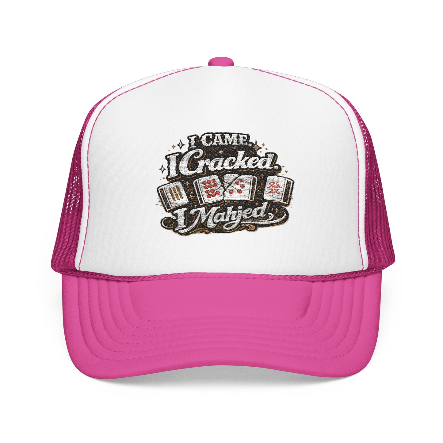 Trucker Hat — I Came, I Cracked, I Mahjed