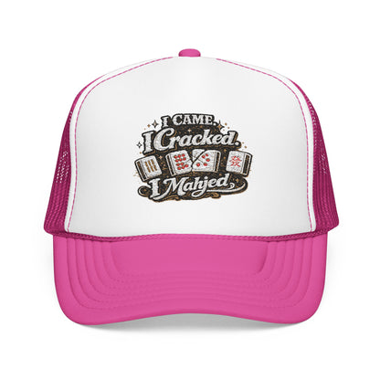 Trucker Hat — I Came, I Cracked, I Mahjed