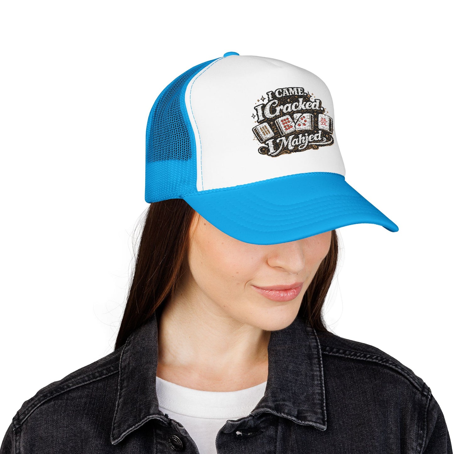 Trucker Hat — I Came, I Cracked, I Mahjed