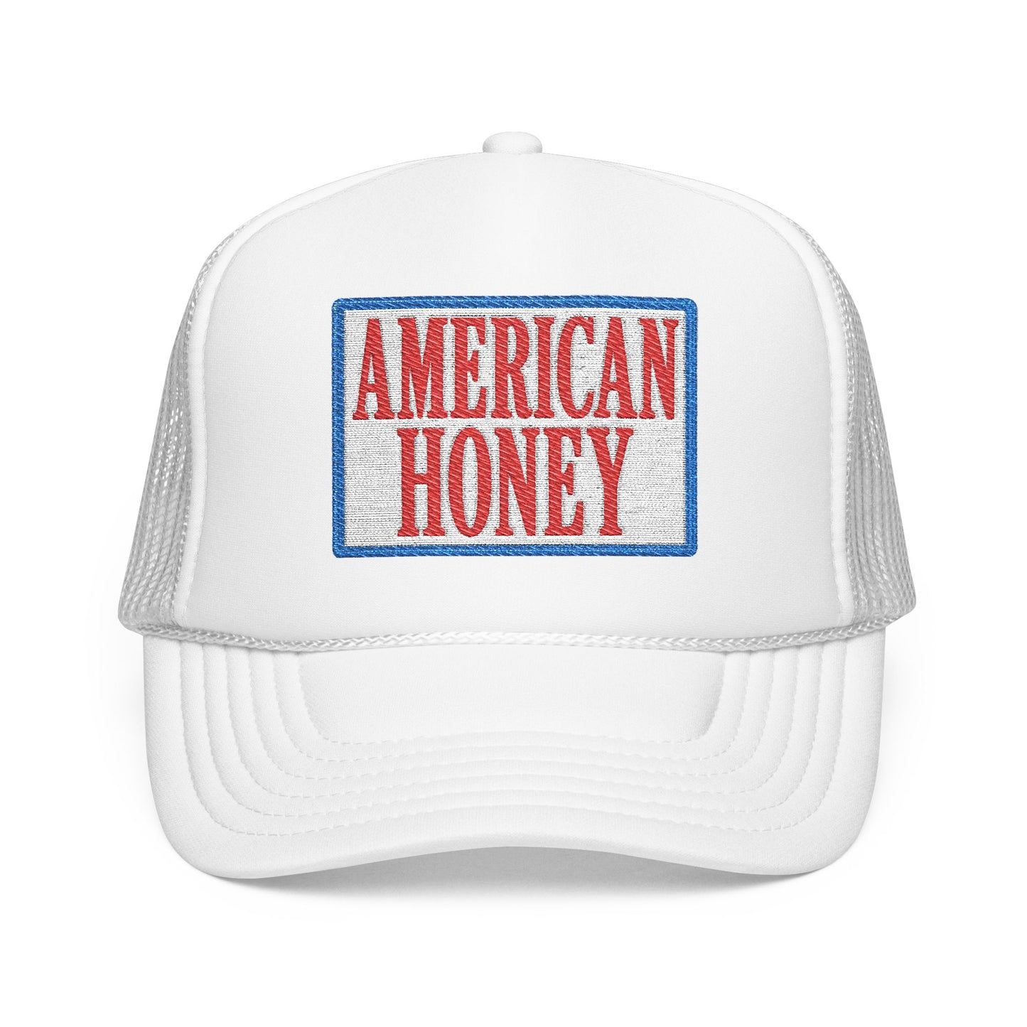 American Honey Trucker Hat - Retro Patriotic Foam Front Cap