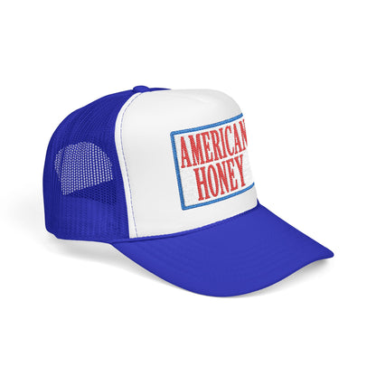 American Honey Trucker Hat - Retro Patriotic Foam Front Cap