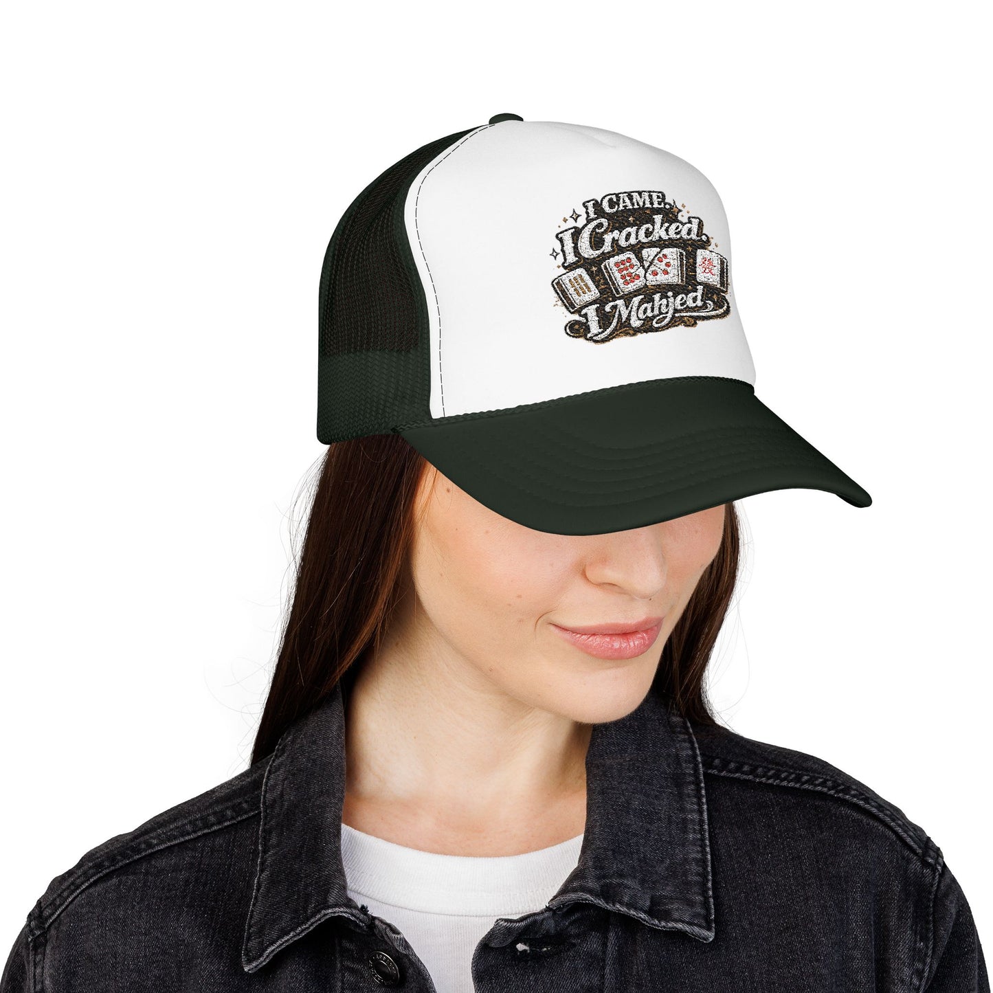 Trucker Hat — I Came, I Cracked, I Mahjed