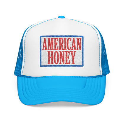 American Honey Trucker Hat - Retro Patriotic Foam Front Cap
