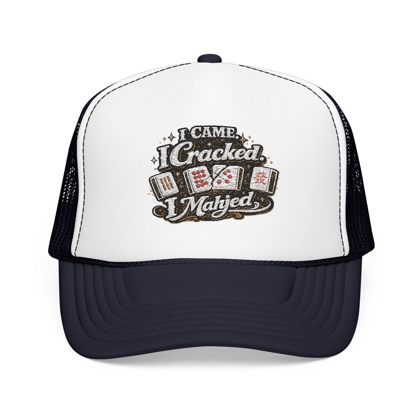 Trucker Hat — I Came, I Cracked, I Mahjed