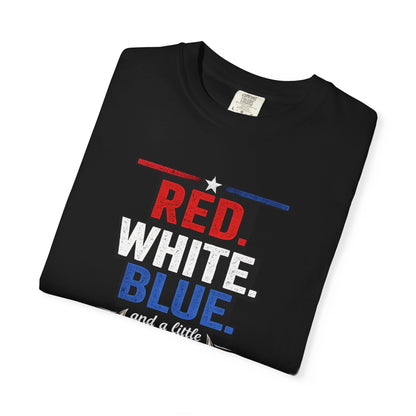 Red, White, Blue and a Little Viking T-Shirt — USA & Norway Soccer Fan Tee