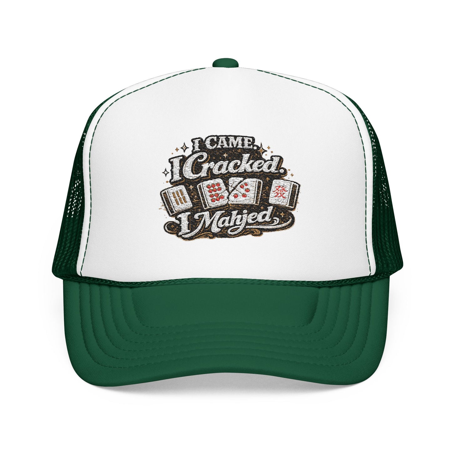 Trucker Hat — I Came, I Cracked, I Mahjed