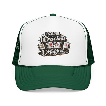Trucker Hat — I Came, I Cracked, I Mahjed