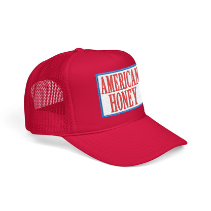 American Honey Trucker Hat - Retro Patriotic Foam Front Cap