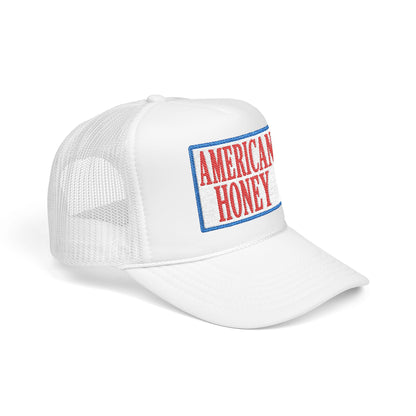 American Honey Trucker Hat - Retro Patriotic Foam Front Cap