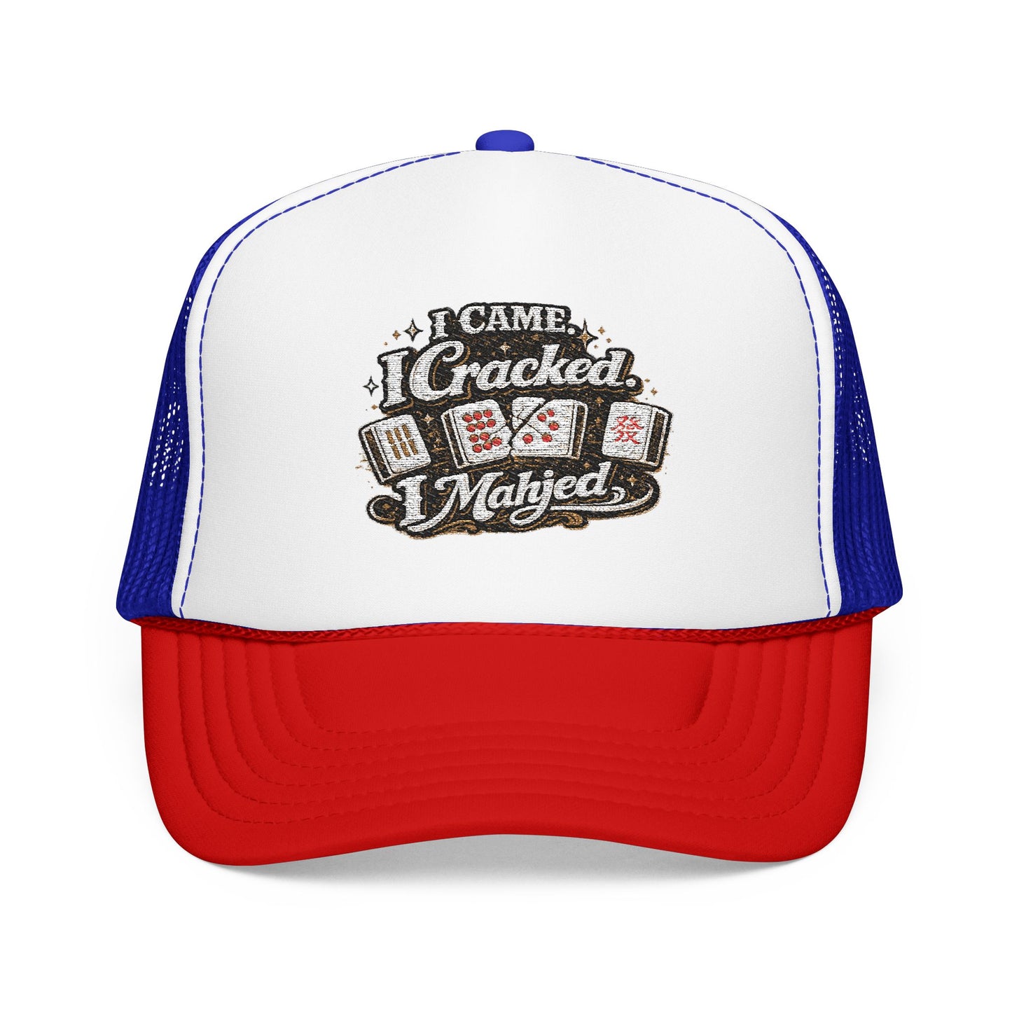 Trucker Hat — I Came, I Cracked, I Mahjed