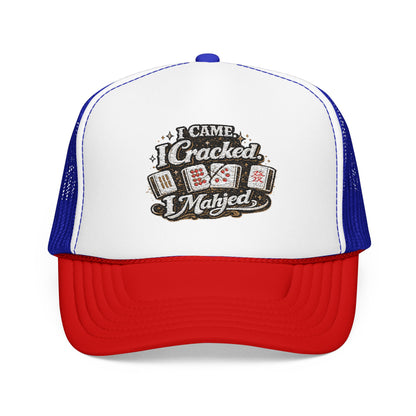 Trucker Hat — I Came, I Cracked, I Mahjed