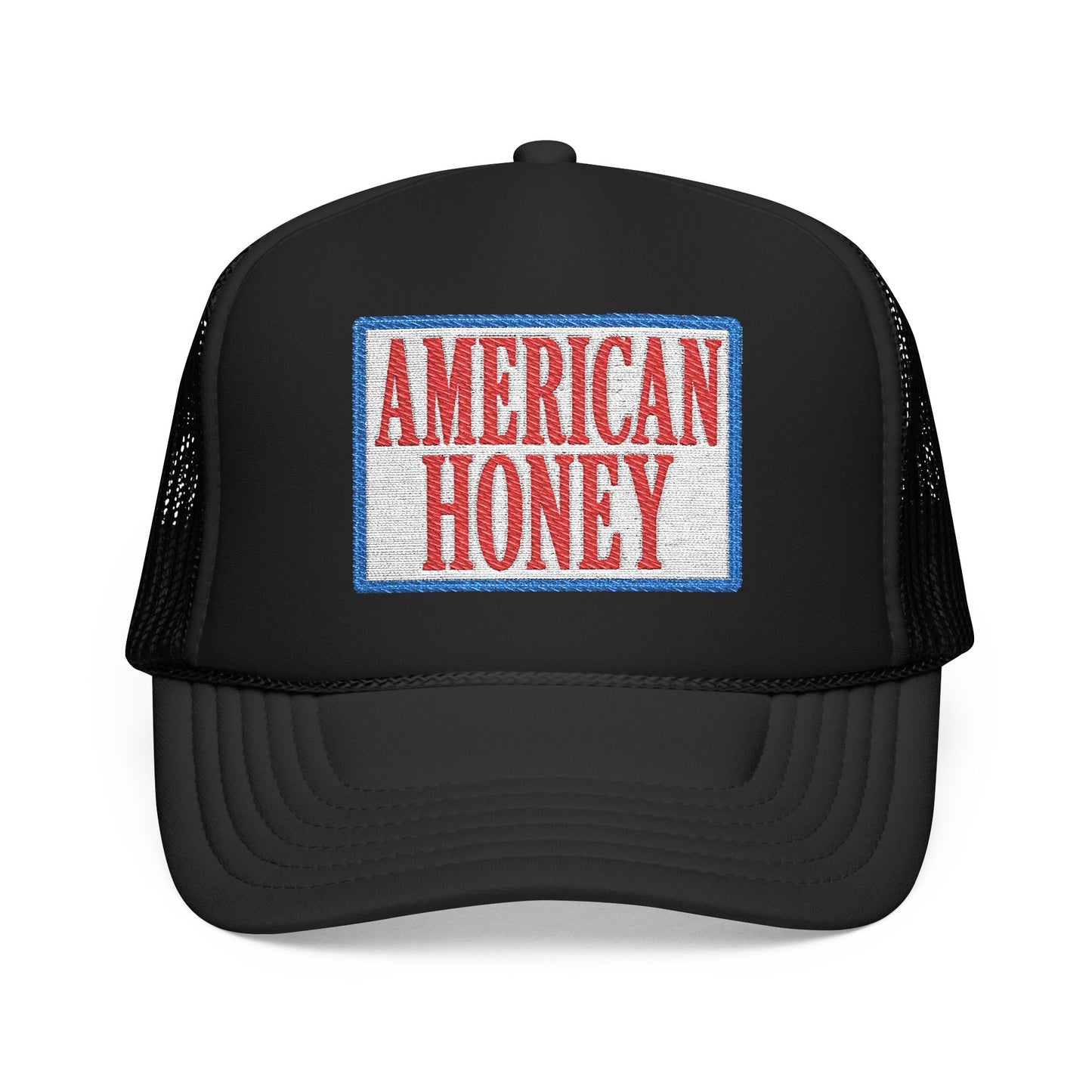 American Honey Trucker Hat - Retro Patriotic Foam Front Cap